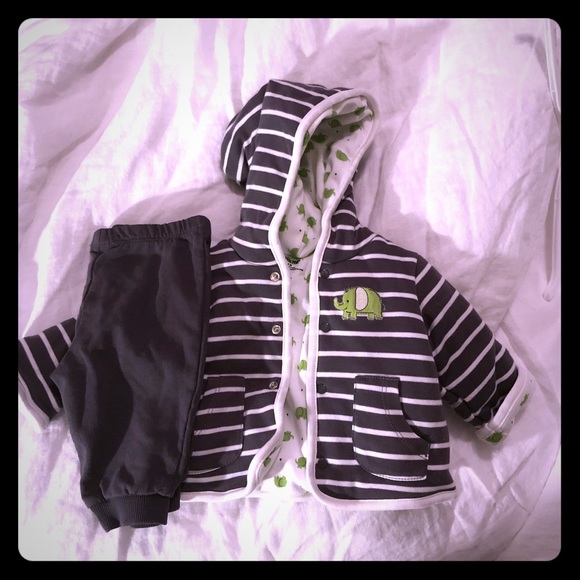 Little Me Other - NWOT Little Me unisex outfit.  0-3 month size